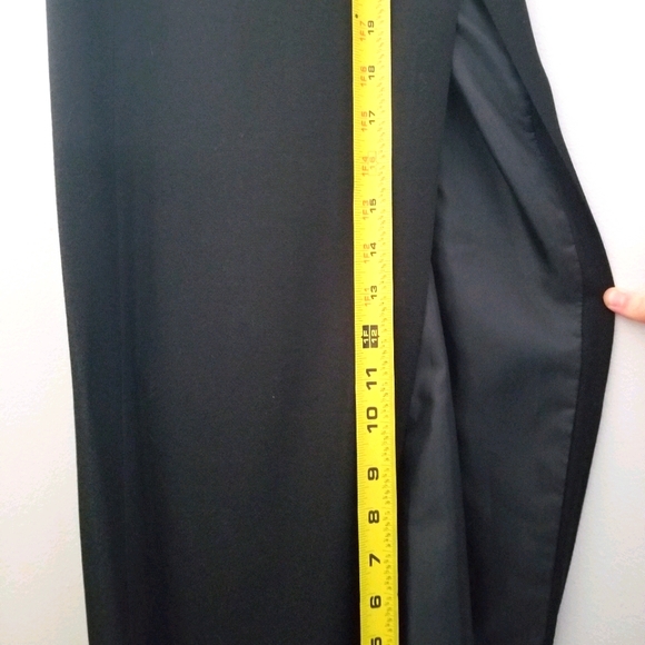 Vintage glamour full length black dress - Picture 3 of 6